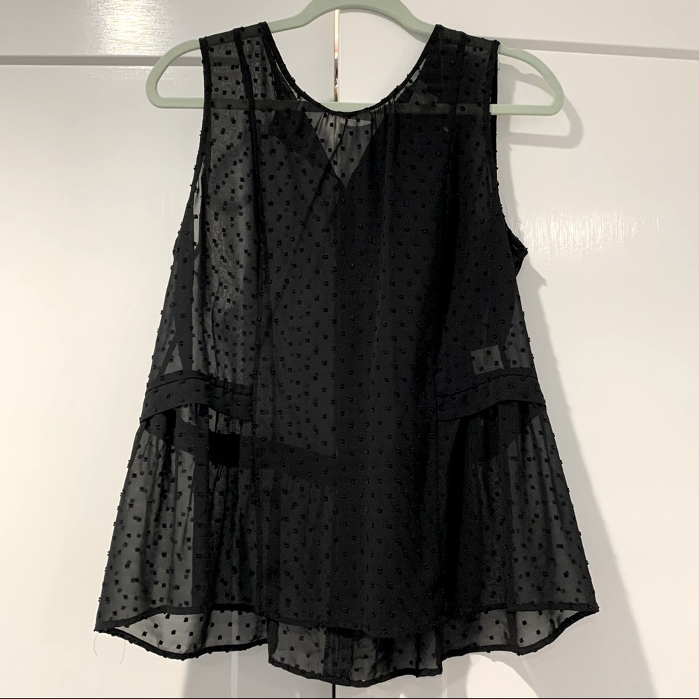 J. Crew Swiss dot blouse